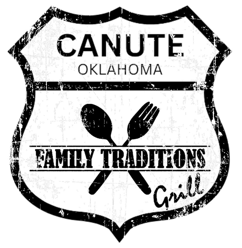 Family Traditions Grill shield logo — Canute, Oklahoma